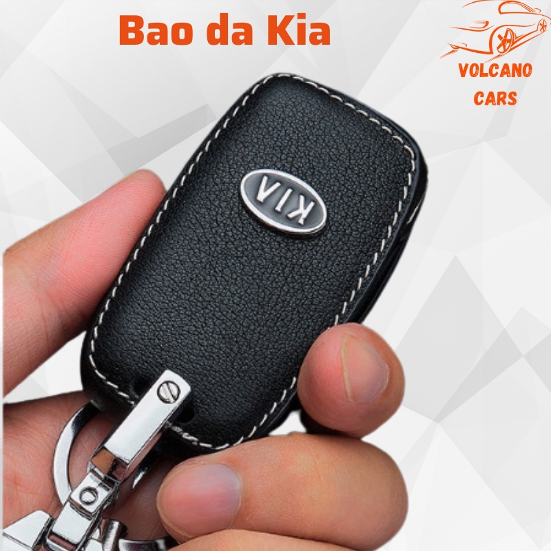 Bao da chìa khóa ô tô Kia bảo vệ chìa bền đẹp và chắc chắn ốp cho các loại smartkey K3, Cerato, Seltos, Morning, Sorento