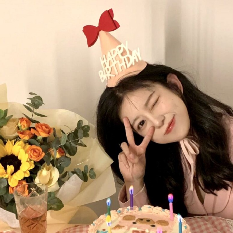 Nón Sinh Nhật Kèm Mặt Nạ In Chữ Happy Birthday Xinh Xắn