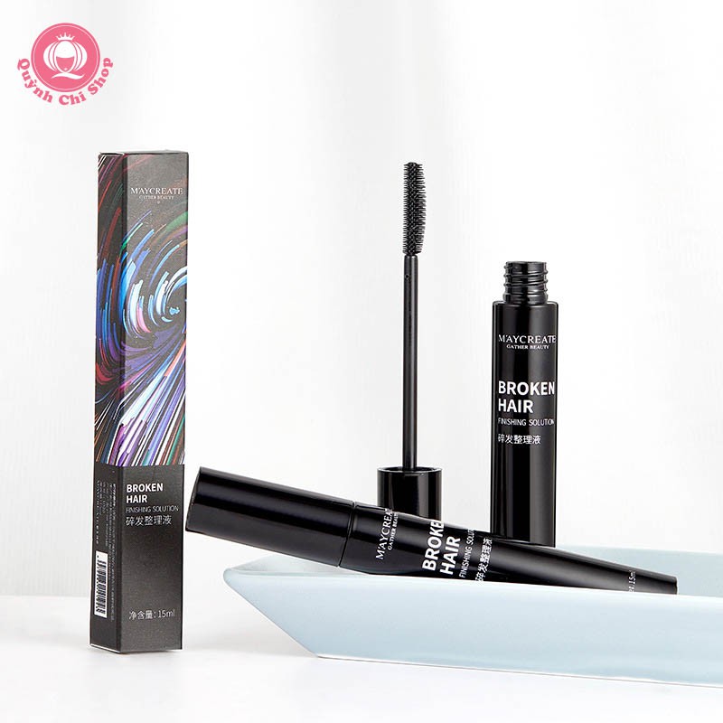 Chuốt tóc con Maycreate đầu mascara silicone xoay 360 độ, Gel thơm làm gọn tóc tơ không vón cục nhờn dính