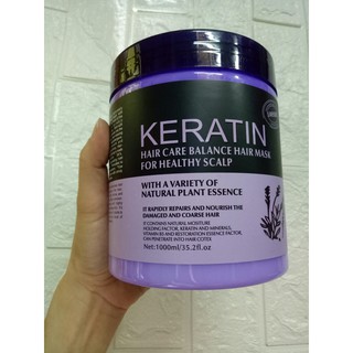 DẦU HẤP Ủ TÓC KERATIN màu tím HÀN QUỐC 1000ML