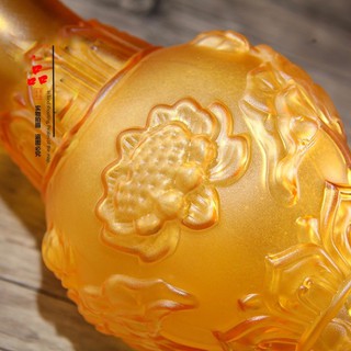 BÌNH HOA ĐÁ LƯU LY HOA SEN NỔI [ĐỒ THỜ CÚNG]