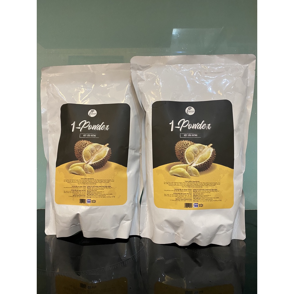 Bột Sầu Riêng 1- Powder gói 1kg - CHUYÊN DÙNG LÀM TỶAF SỮA SẦU RIÊNG HOT TREND- Nguyên liệu trà sữa