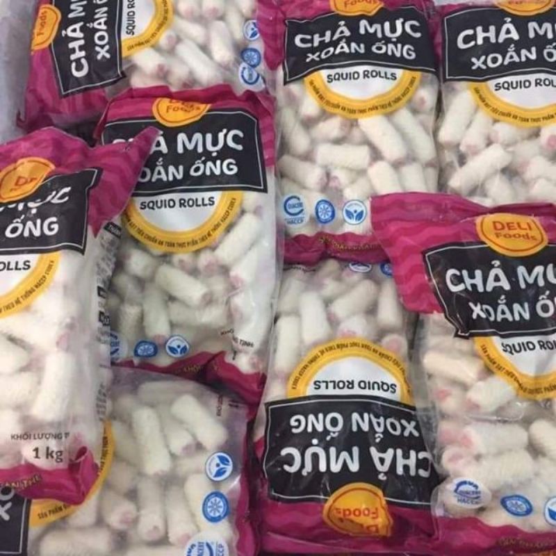 ( NOW SHIP 1H) Chả mực xoắn ống 500gr