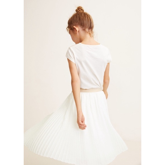 Chân váy xếp ly bé gái Mango  3-5y