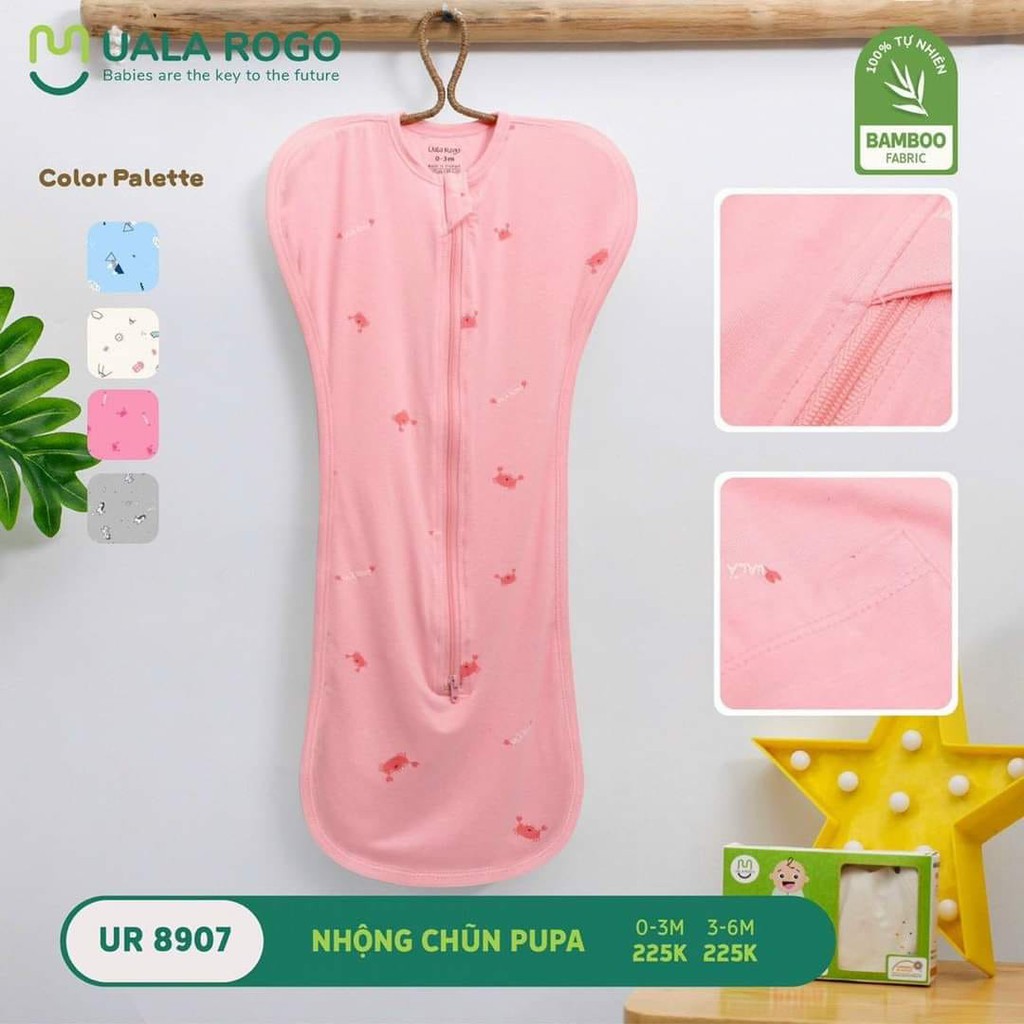 Nhộng chũn Pupa Uala Rogo cho bé 0-3 và 3-6m