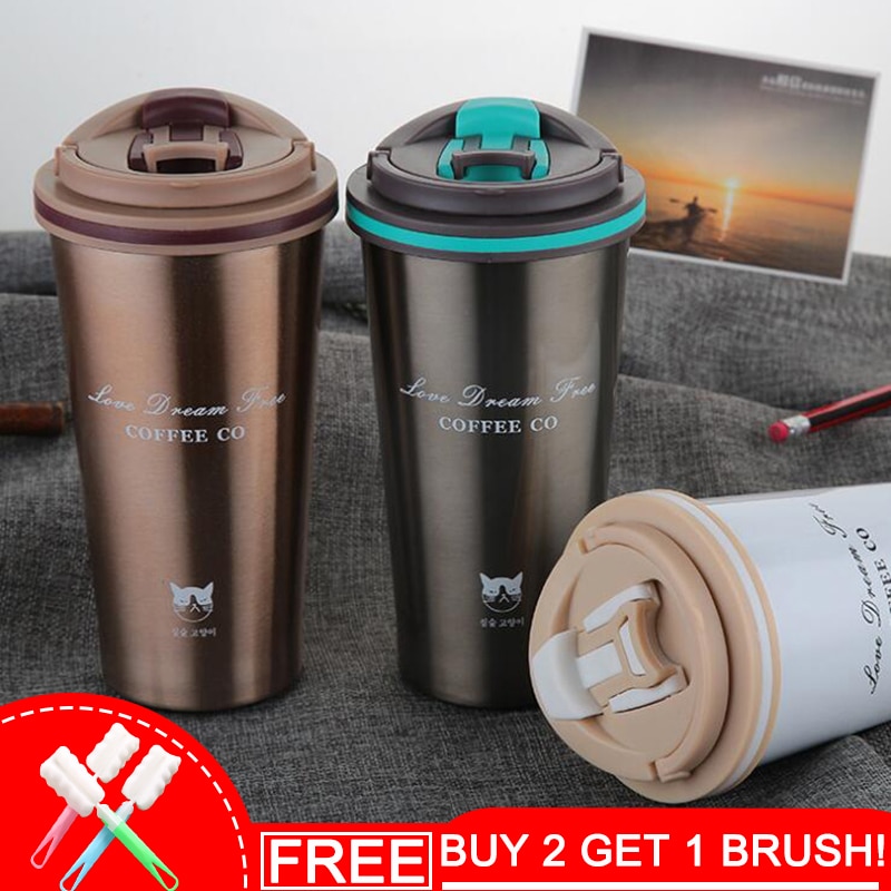 THERMOS Cốc Giữ Nhiệt Bằng Thép Không Gỉ Cao Cấp