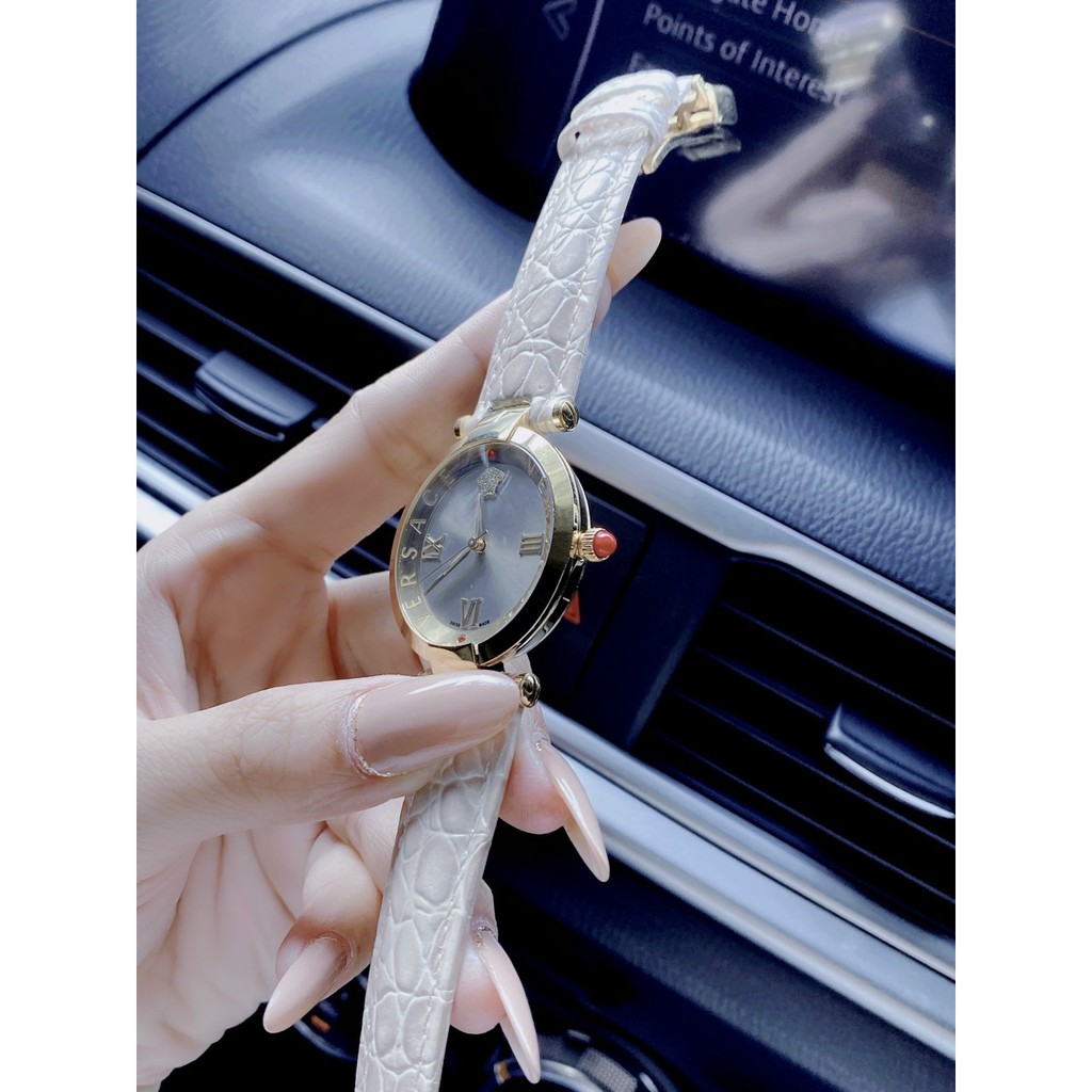 Đồng hồ nữ chính hãng, đồng hồ đeo tay nữ dây da VERSACE full box cao cấp, siêu sang chảnh, thời trang đẳng cấp, cực đẹp