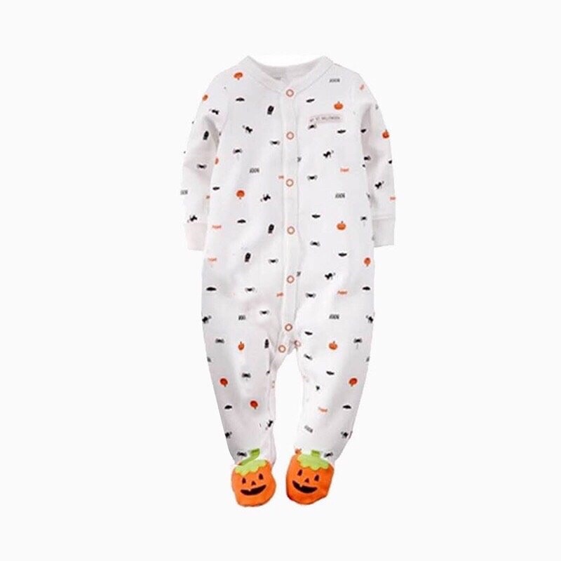 Sleepsuit body liền thân xuất dư xịn chất liệu 100% cotton cho bé gái từ 3-12m