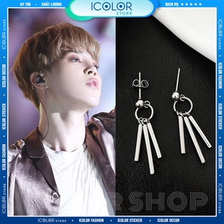 Bông tai Khuyên 3 khúc suga BTS_khuyên tai hàn quốc _ Jimin BTS