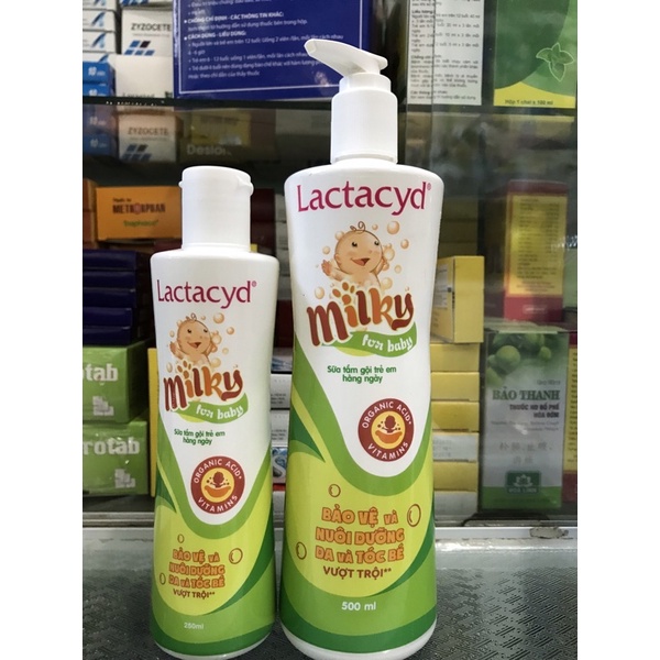 [CHÍNH HÃNG] Sữa tắm lactacyd milky - Sữa tắm gội 2 trong 1 giúp da tóc bé luôn mềm mại và khỏe mạnh