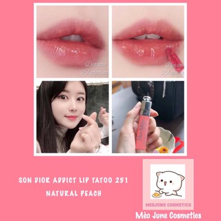 [Bill Authentic] Son Dior Addict Lip Tattoo Màu 251 Natural Peach