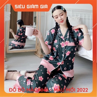Bộ lụa latin quần dài thiết kế có size nhiều hoạ tiết mới