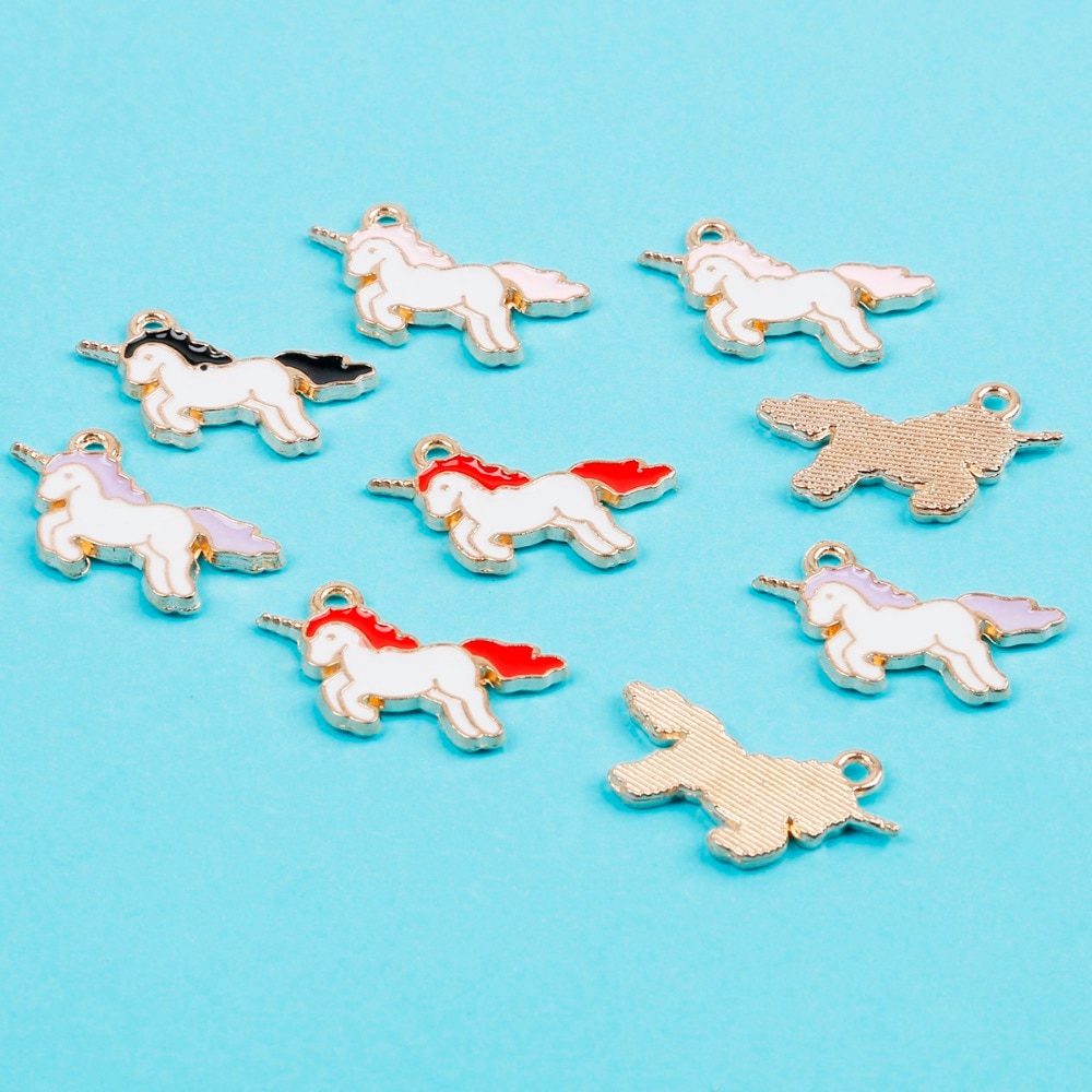 Mặt vòng cổ / vòng tay hình kỳ lân bằng hợp kim tráng men dùng làm trang sức thủ công