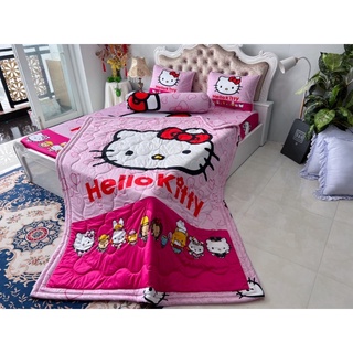 Ga gối thun lạnh 5D cao cấp mẫu bé kitty