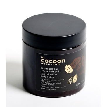 Kem tẩy da chết từ cà phê Đắk Lắk COCOON 200ml (Dak lak coffee body polish)