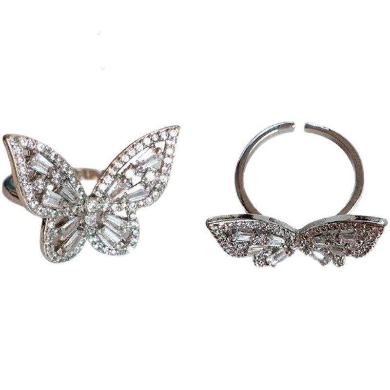 Nhẫn Hở Hình Bướm / Trái Tim Phong Cách Hàn Quốc Cao Cấp