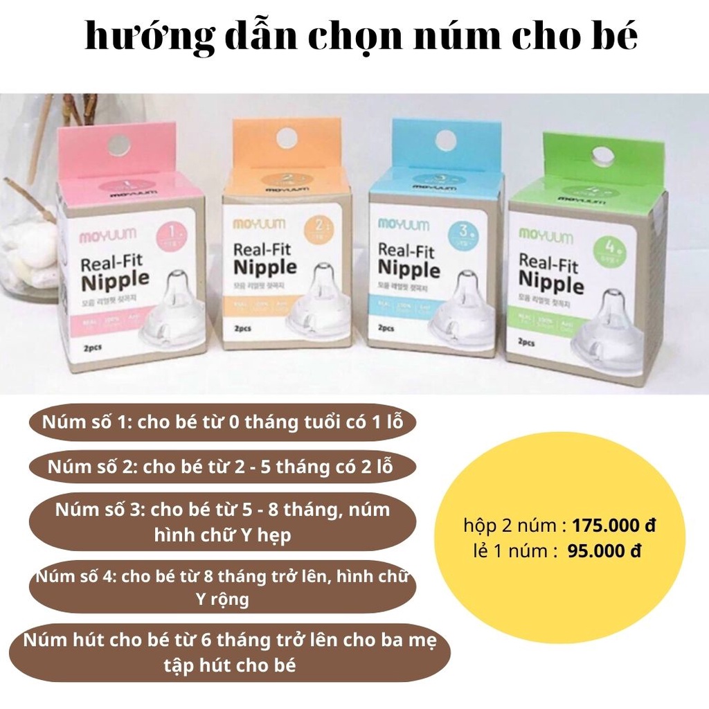 CHÍNH HÃNG Bình sữa Moyuum hoạ tiết lạc đà, Hoa cúc, Mây Size 170ml/ 270ml- SHOP MẸ MIN