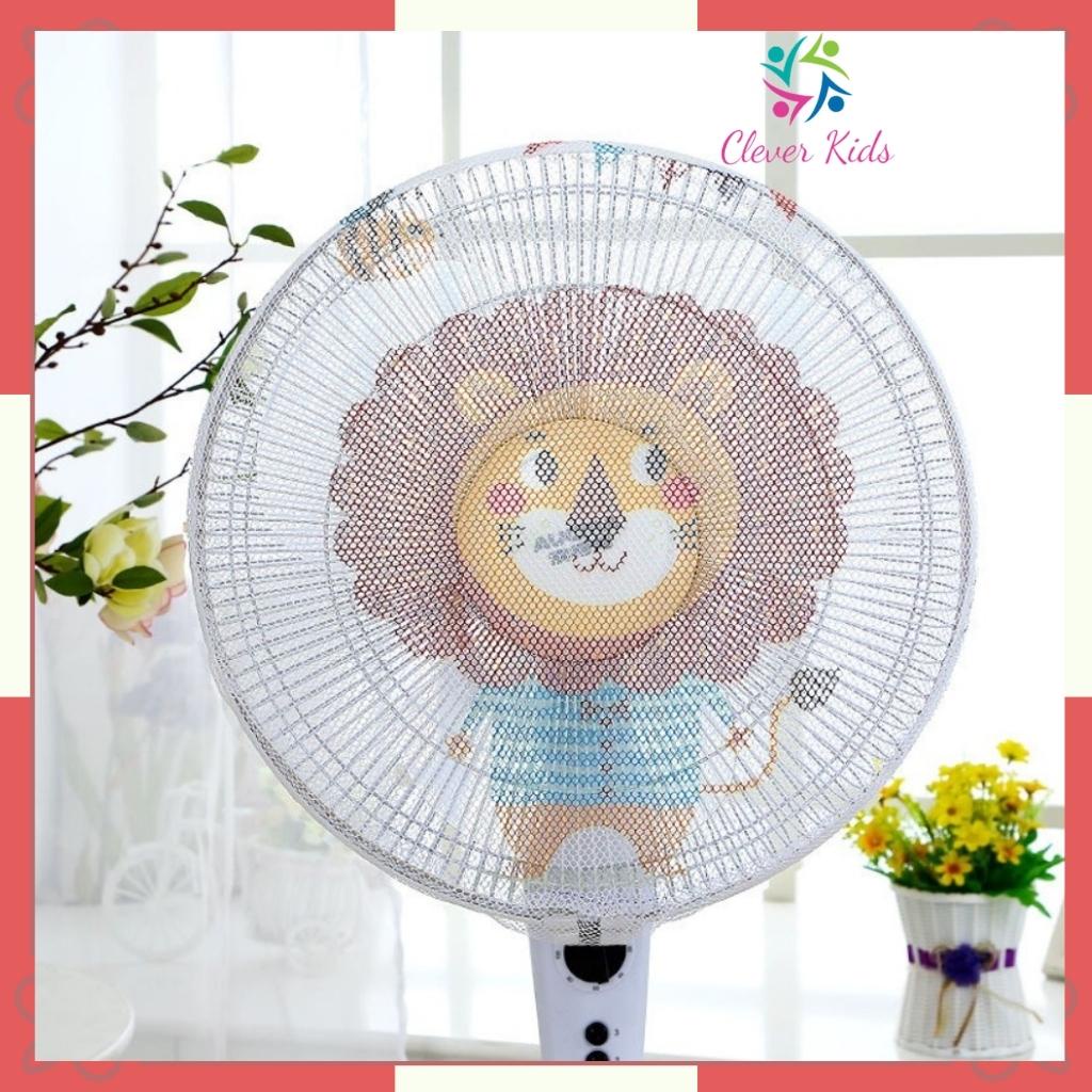 Lưới bọc quạt an toàn cho bé loại to trùm kín quạt có dây rút dễ điều chỉnh