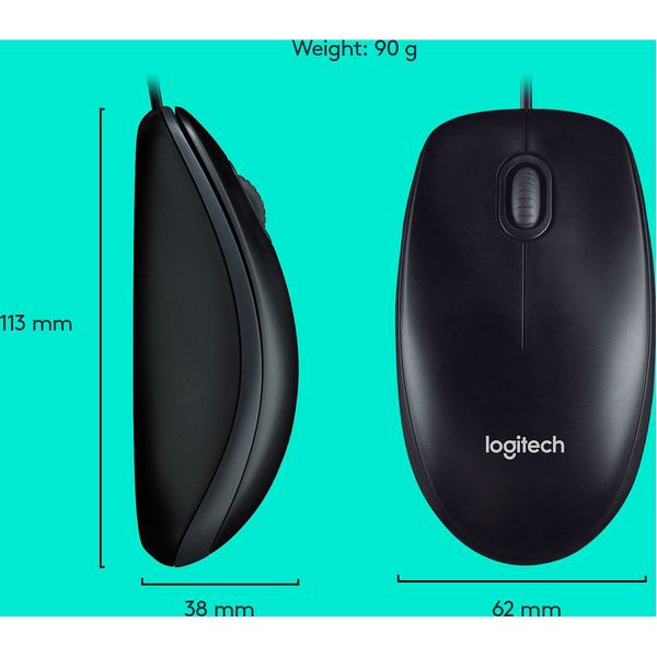 Bộ bàn phím chuột Logitech MK120 (Đen)