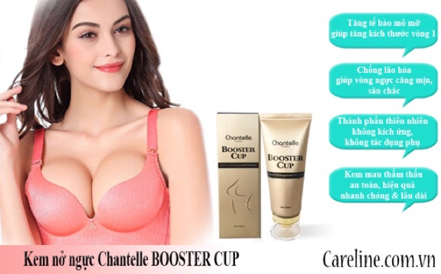 Kem bôi nở ngực săn chắc da BOOSTER CUP tuyp 100ml ( Mua 3 tặng 1 )