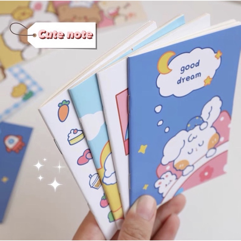 Sổ tay mini hình cute đáng yêu 🧸 HÀNG CÓ SẴN ‍♀️ 36 trang