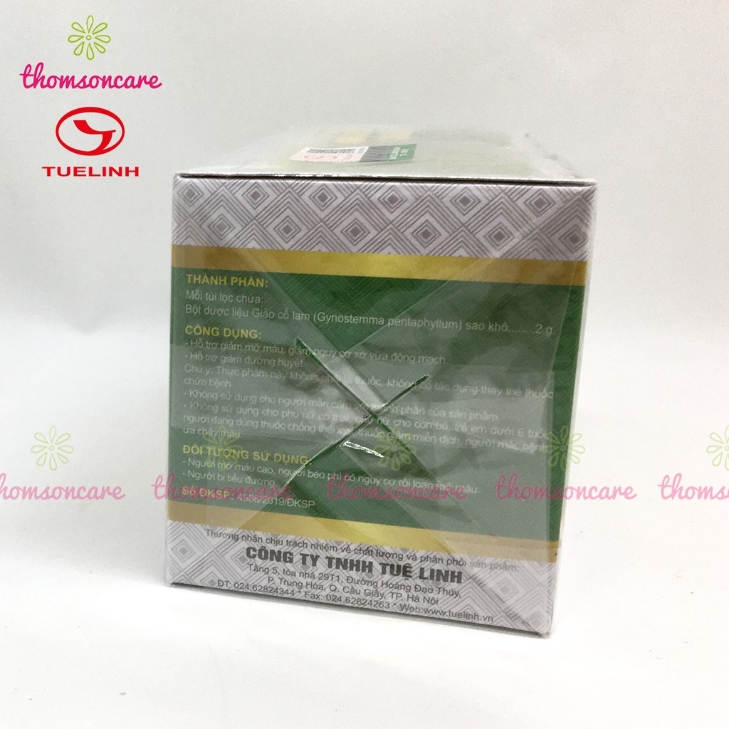 Trà giảo cổ lam Tuệ Linh - dạng túi lọc tiện dụng - hỗ trợ hạ mỡ máu, giảm đường huyết | BigBuy360 - bigbuy360.vn