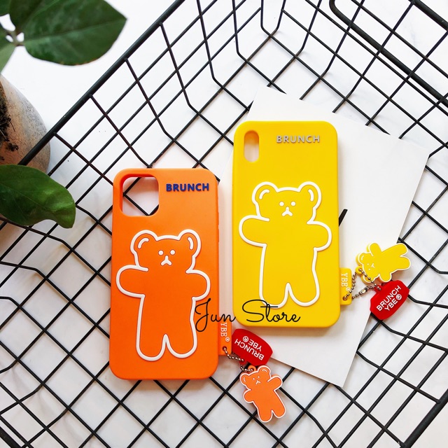 Ốp silicon gấu Brunch brother