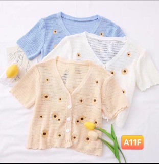 Áo len hoa cúc sẵn hàng. Sỉ 110k