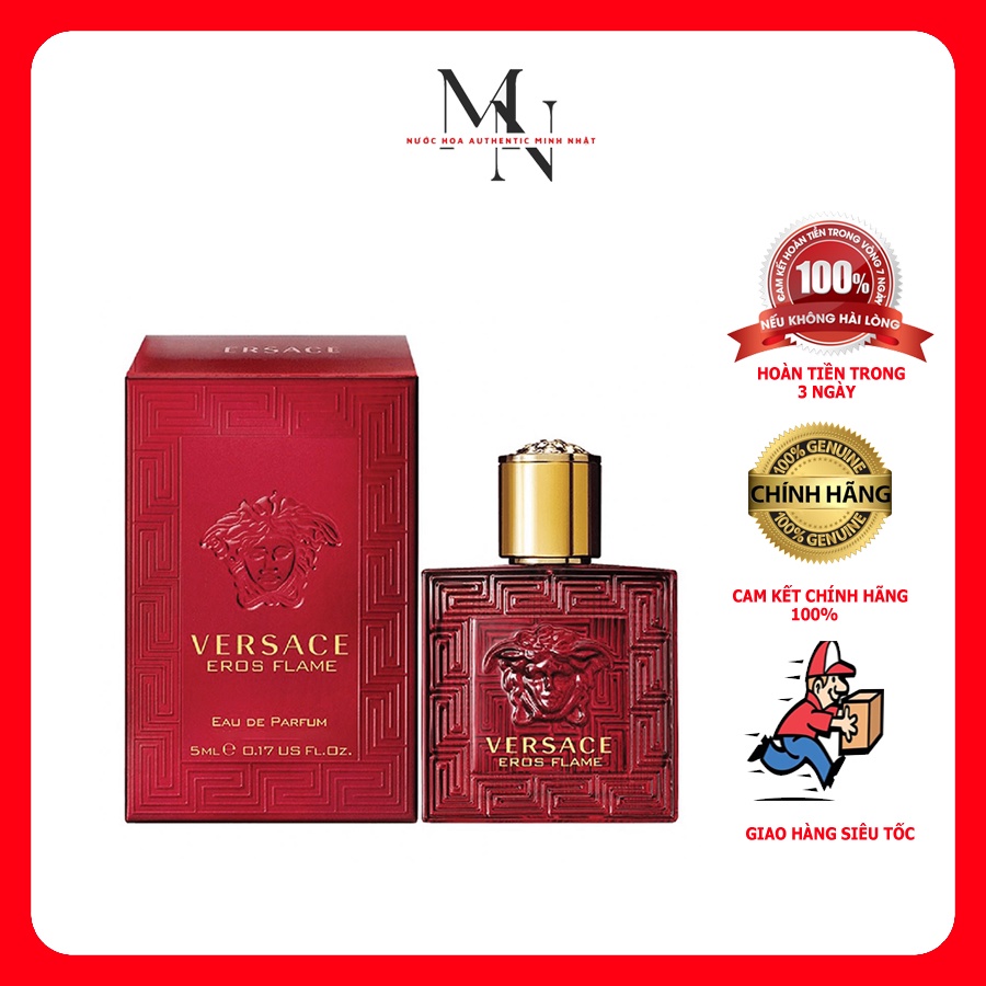Nước Hoa Nam Versace Eros Flame EDT Mùi Hương Mạnh Mẽ Nam Tính - Authentic Minh Nhật