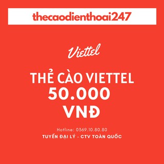 Thẻ viettel 50k / viettel 50k - nạp trả trước và trả sau