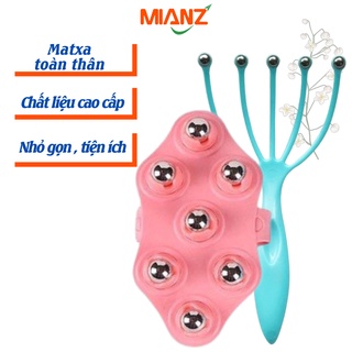 Dụng cụ massage đầu mặt chân tay toàn thân MIANZ- Mát xa nâng cơ trị liệu thư giãn cơ thể - Nhựa mềm dẻo an toàn