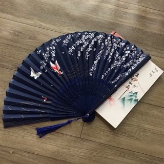 QUẠT XOÈ CỔ TRANG kèm tua rua (20 mẫu sẵn)
