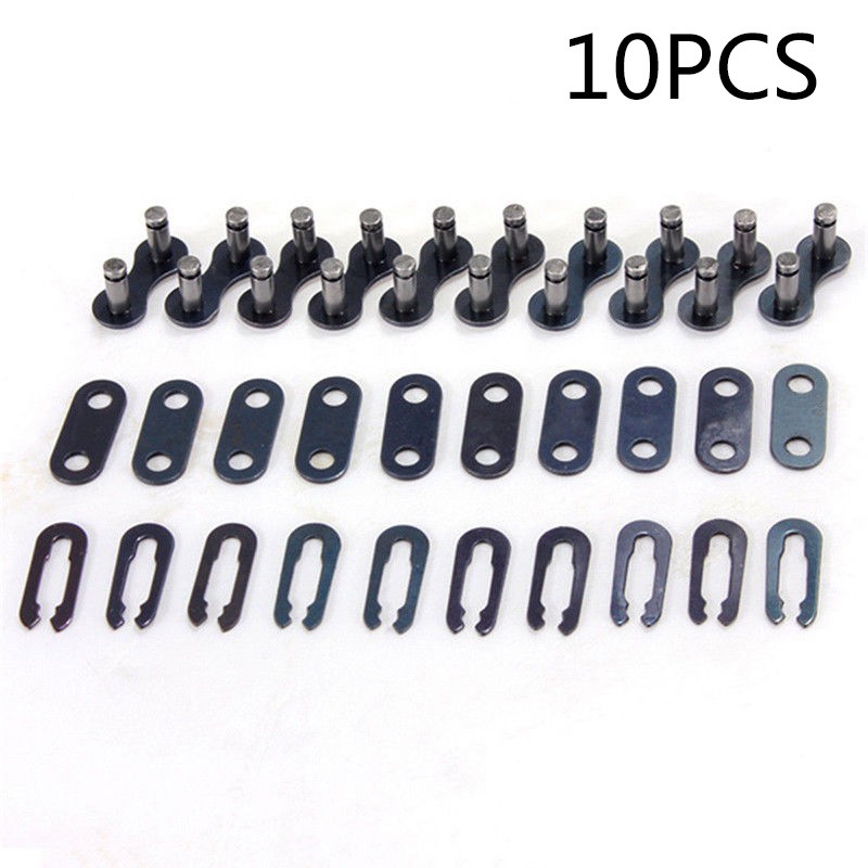 10 Pack Bicycle Single Speed Quick Chain Master Link Connector Joint Links Steel