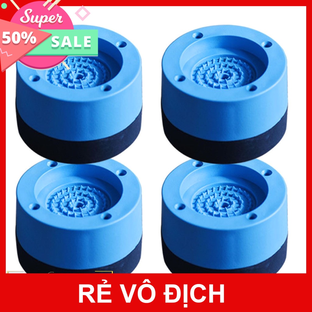 SET 4 ĐẾ CHỐNG RUNG TỦ LẠNH MÁY GIẶT THẾ HỆ MỚI