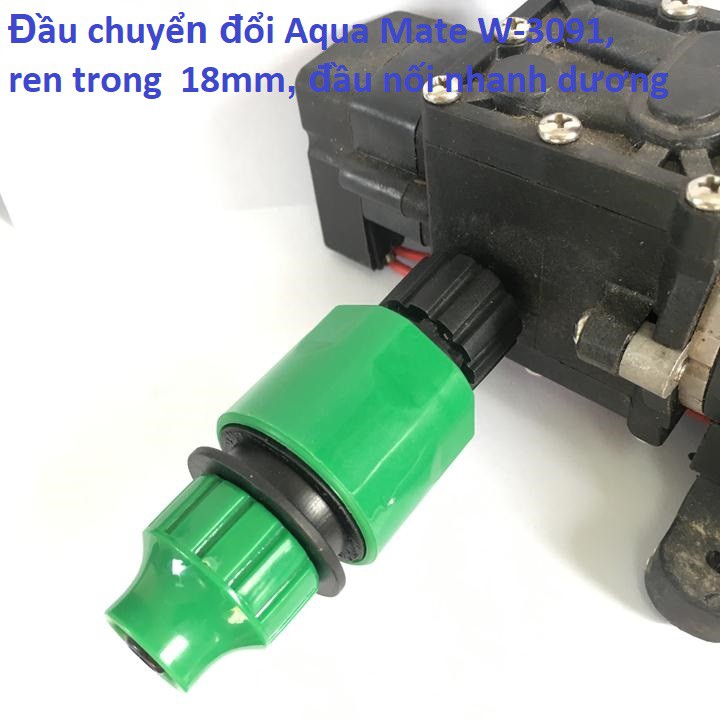 Đầu chuyển đổi Aqua Mate W-3091 , ren trong 18mm, đầu nối nhanh dương