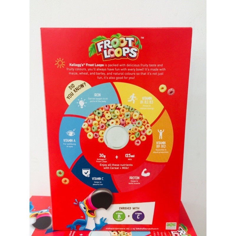 NGŨ CỐC DINH DƯỠNG/ BÁNH ĂN SÁNG KELLOGG'S FROOT LOOPS Hộp 150G/285G