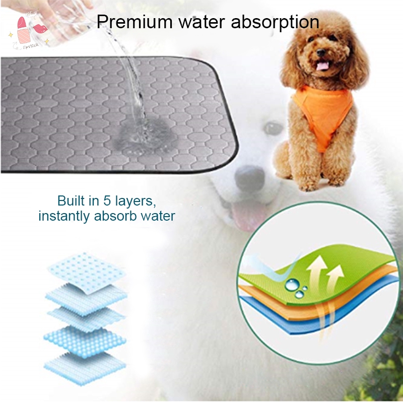 Thảm lót thấm hút có thể tái sử dụng bảo vệ giường dùng để huấn luyện thú cưng đi vệ sinh