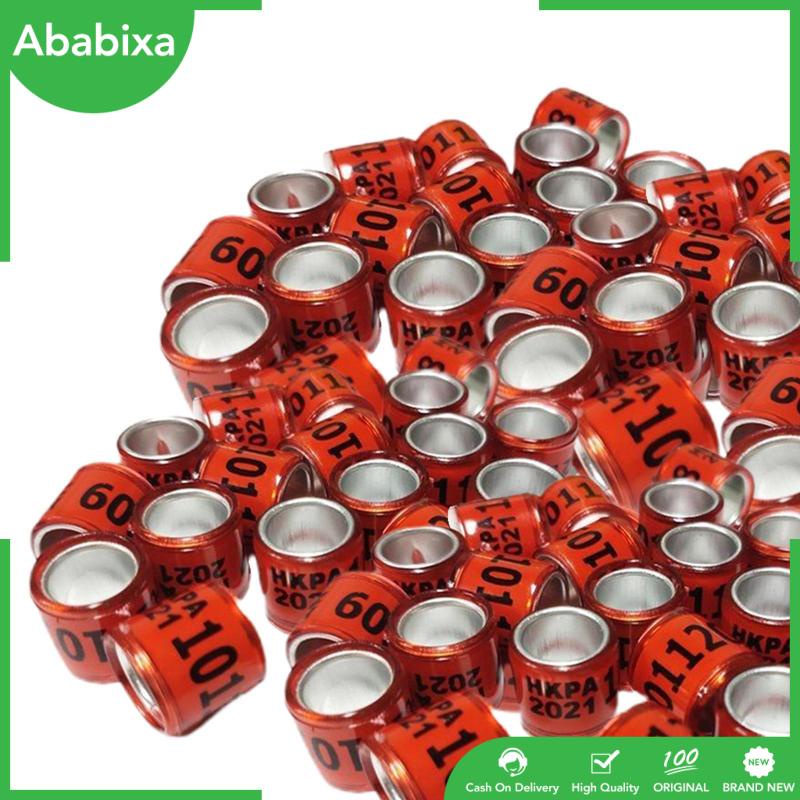 Set 100 Vòng Số Năm 2021 Bằng Nhôm Nhiều Màu Sắc Dùng Đeo Chân Chim Bồ Câu