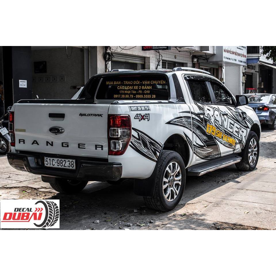 Tem dán sườn xe ranger