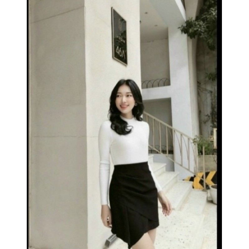 chân váy váy chữ A vạt lệch hàng chuẩn | BigBuy360 - bigbuy360.vn
