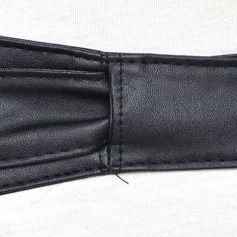 Đai Da Bản To Thần Thánh Phối Áo Sơ Mi Vest Áo Váy TL64
