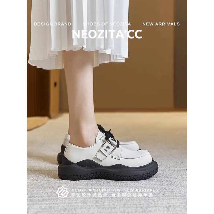 Giày Da Đế Dày Phong Cách Anh Quốc Thời Trang Cho Nữ