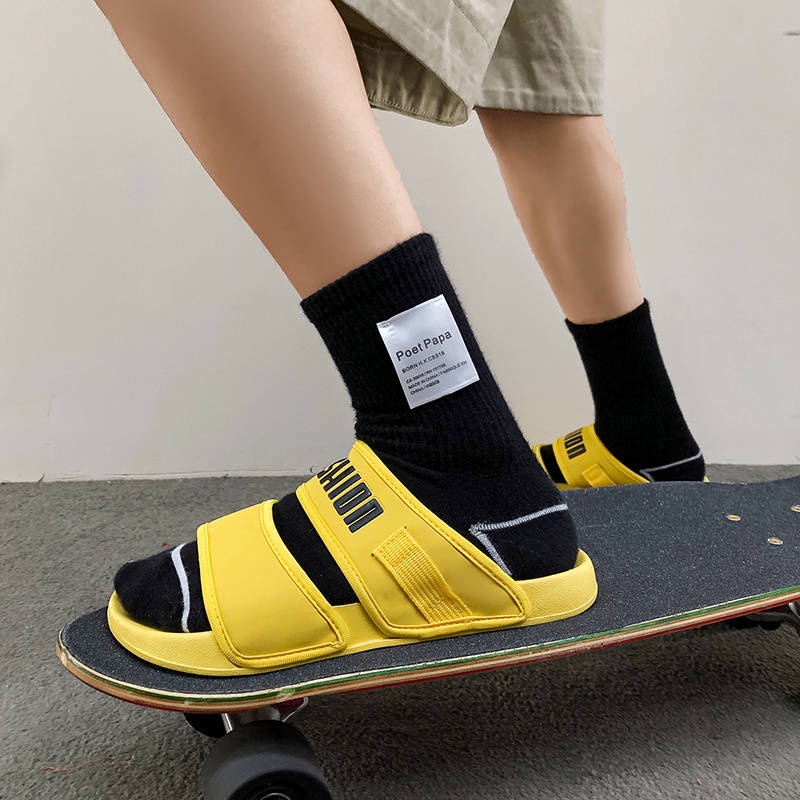 Dép nam cao cấp Sandal Thiết Kế Mới Thời Trang Mùa Hè Theo Phong Cách Hàn Quốc Dành Cho Cặp Đôi