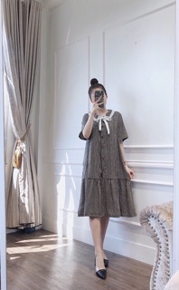 Đầm bầu công sở suông