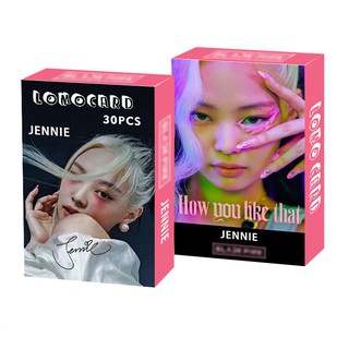 Set 30 ảnh Lomo Jennie Blackpink How you like that hộp ảnh Jennie