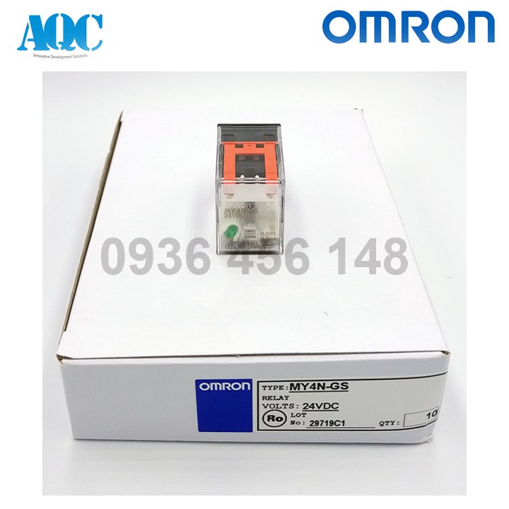 Rơ le trung gian Omron 14 chân nhỏ MY4N-GS DC24