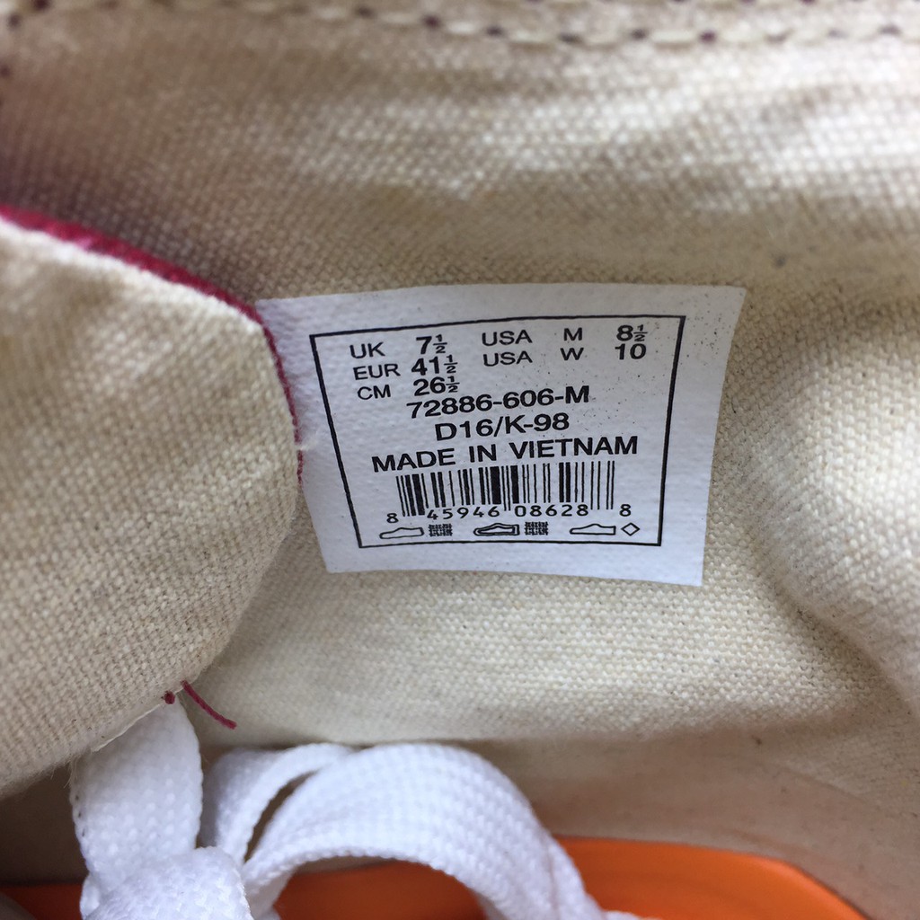 Mẫu giày Palladium chính hãng Nam vải đỏ đế trắng