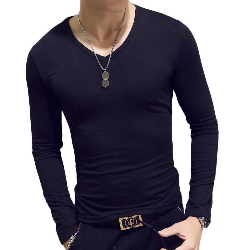 ÁO THUN NAM DÀI TAY TRƠN ÔM BODY HOT 88010 tổng kho sỉ vp88