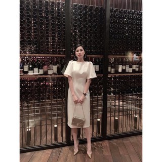 Đầm midi trắng