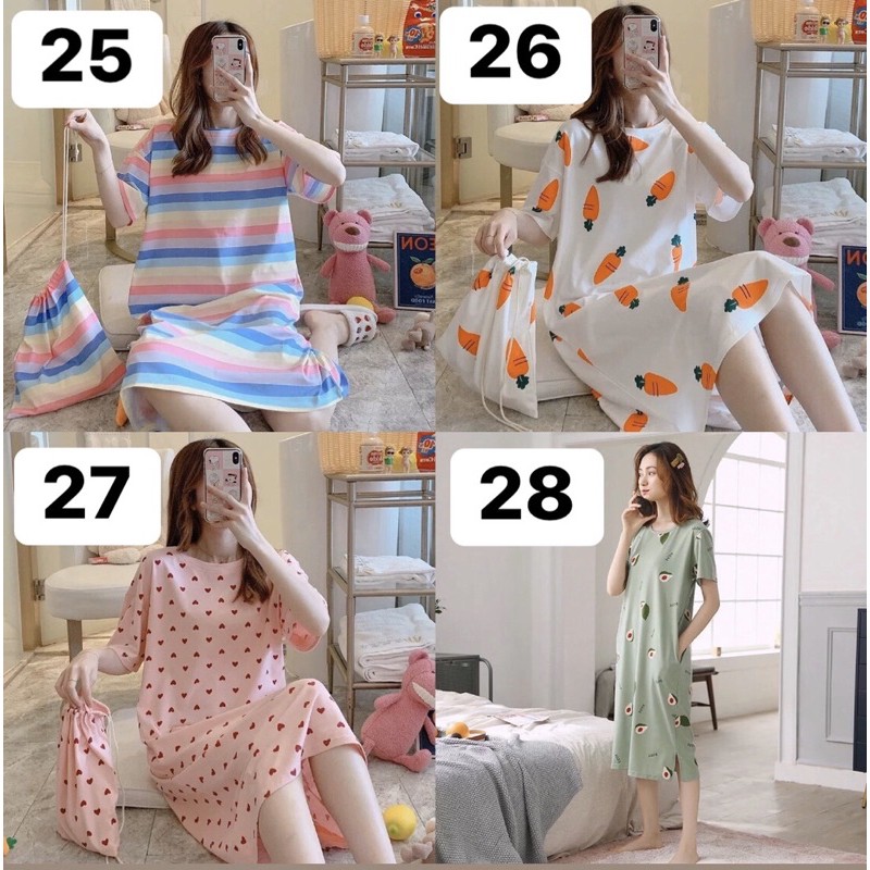 GOM ORDER VÁY NGỦ HOẠ TIẾT DỄ THƯƠNG 32 MẪU | BigBuy360 - bigbuy360.vn